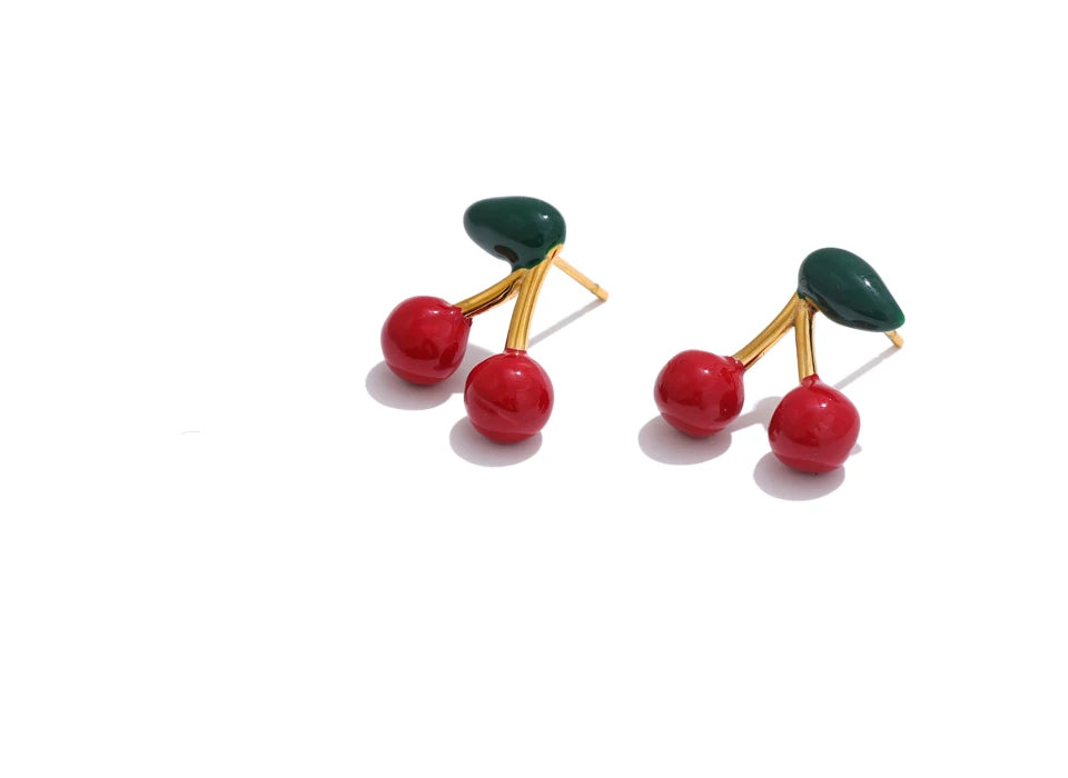 Cherry Charm Studs