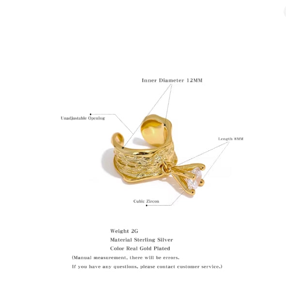 Aurora Ice Sterling Silver Clip-On Earrings