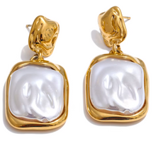 Selene Square Drop Earrings