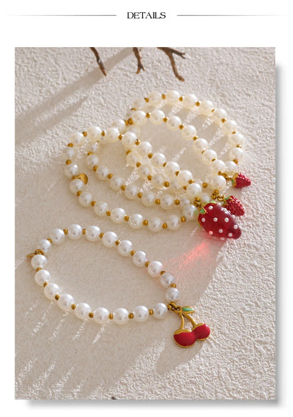 Fruity Bead Charm Bracelets