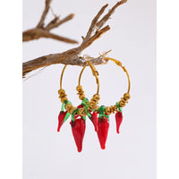 Crimson Cherry Drop Necklace