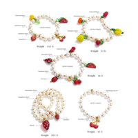 Fruity Bead Charm Bracelets