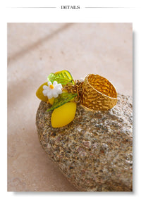 Fruity Trio Adjustable Ring