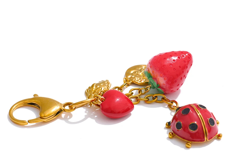 Sweet Ladybird Keychain