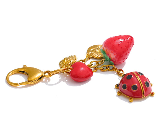 Sweet Ladybird Keychain