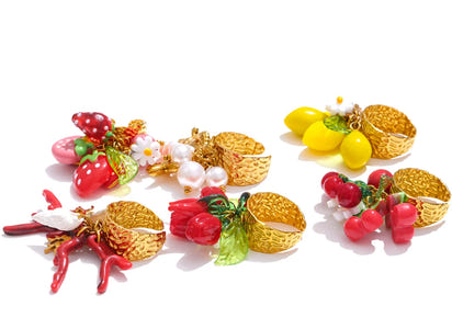 Fruity Trio Adjustable Ring