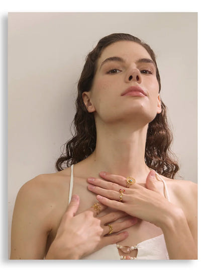 Cherry Bloom Open Ring