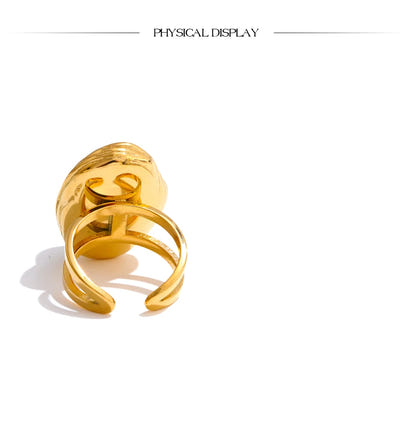 Lyra Vintage Baroque Pearl Ring