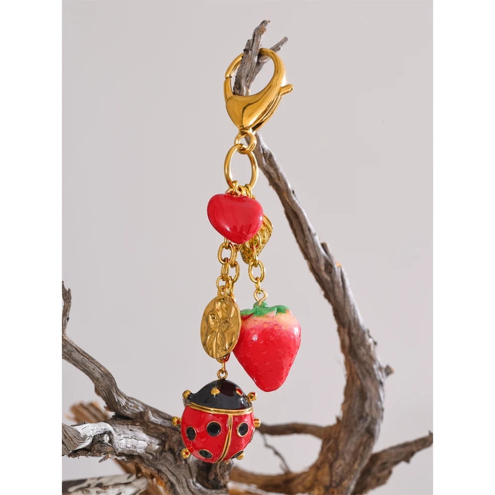 Sweet Ladybird Keychain