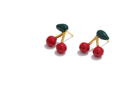 Cherry Charm Studs