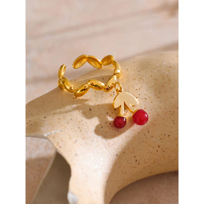 Cherry Bloom Open Ring