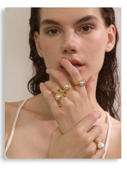 Aurora Baroque Pearl Ring