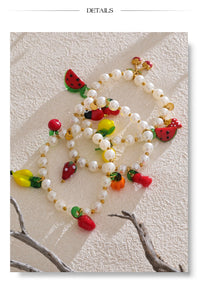 Fruity Bead Charm Bracelets