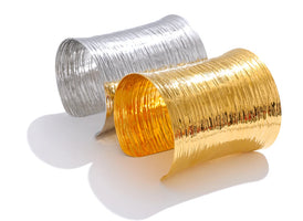 Steeletta Statement Big Wide Stainless Steel Bracelet