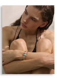 Sweet Strawberry Cuff Bracelet