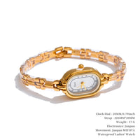 Steeletta Fashion Stainless Steel Ladies’ Watch – 18K Gold Plated