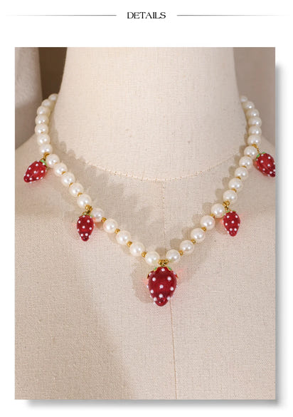 Strawberry Bead Charm Set