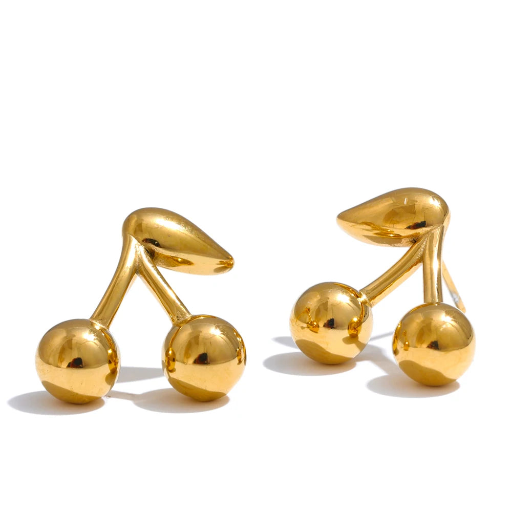 Golden Cherry Studs