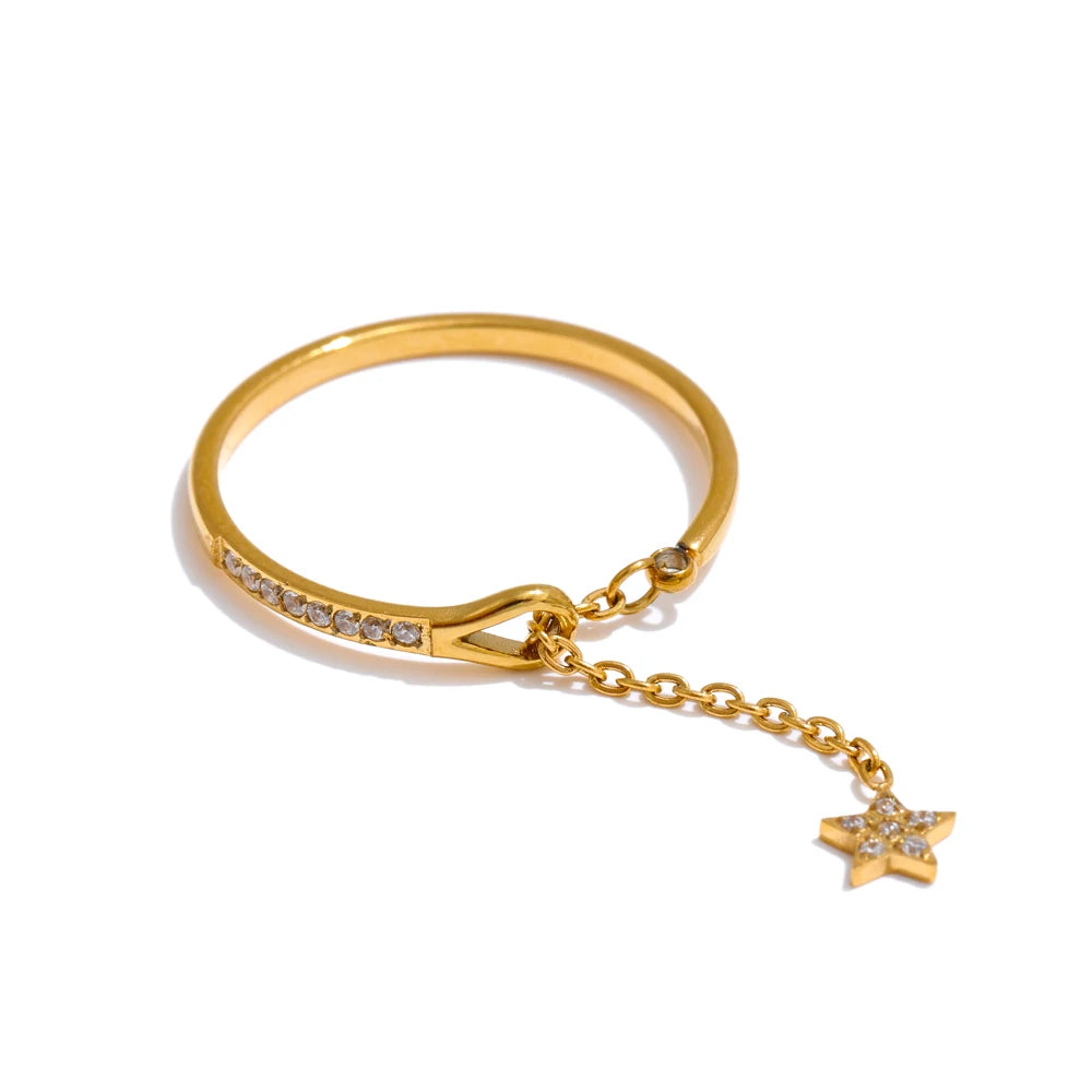 Strawberry Geometric Ring