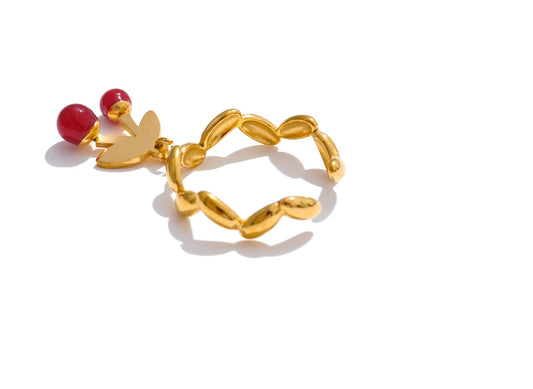 Cherry Bloom Open Ring