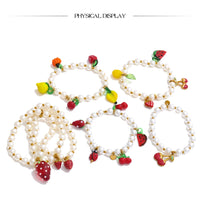 Fruity Bead Charm Bracelets