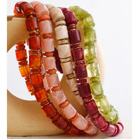 Autumn Aura Handmade Multi-Color Bead Statement Necklace