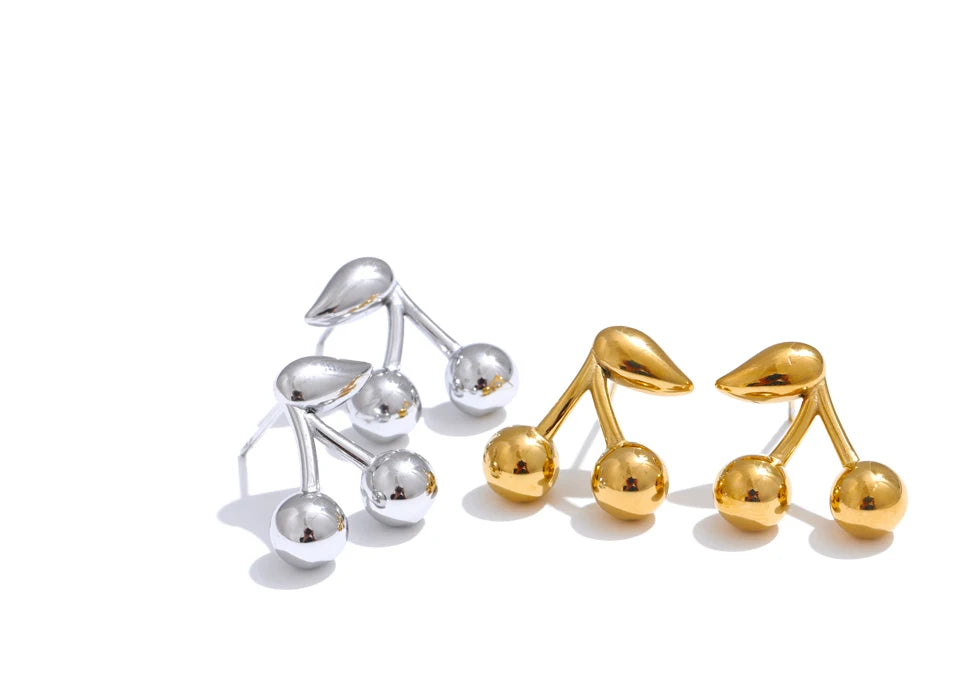 Golden Cherry Studs