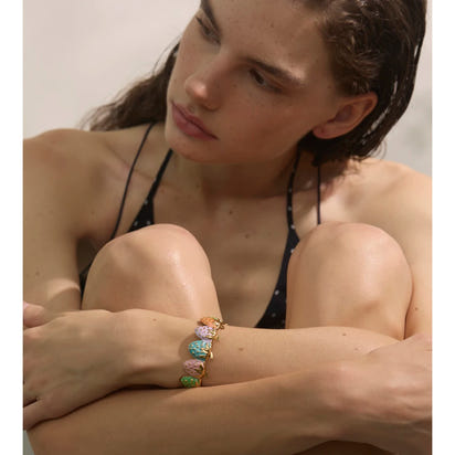 Sweet Strawberry Cuff Bracelet