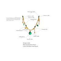 Vivia Emerald Pearl CZ Necklace