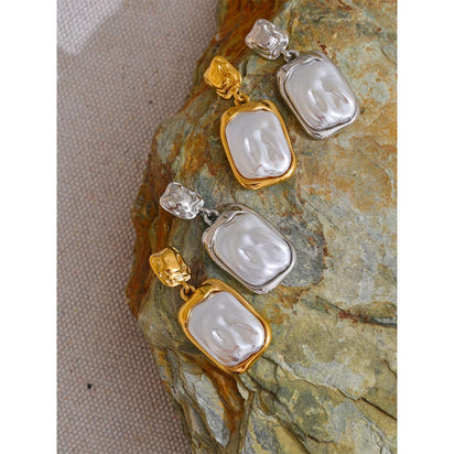 Selene Square Drop Earrings