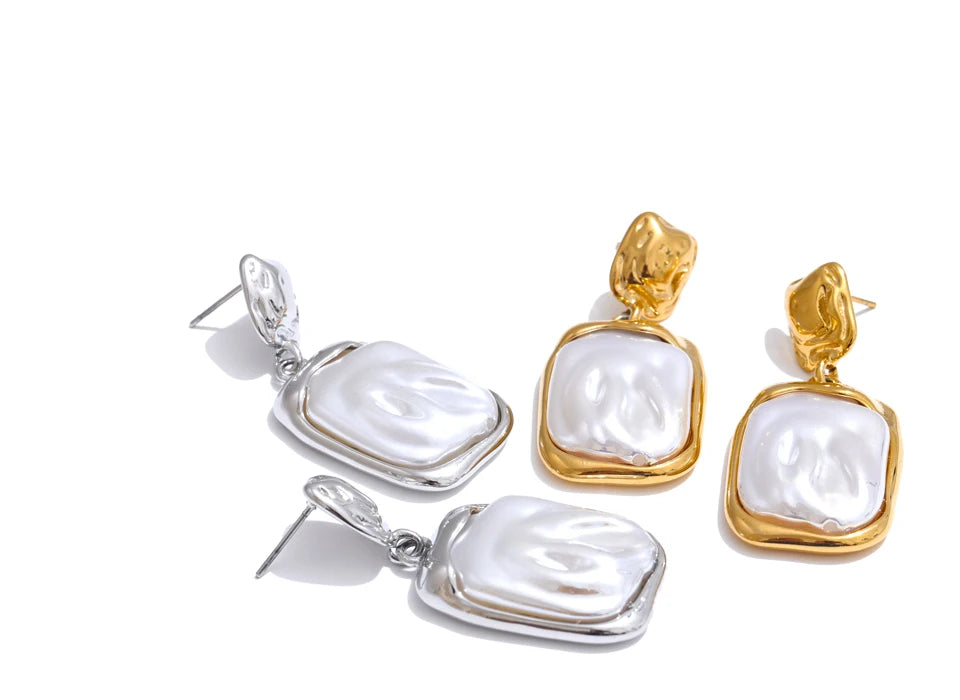 Selene Square Drop Earrings