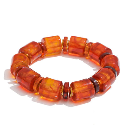 Autumn Aura Handmade Multi-Color Bead Statement Necklace
