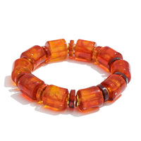 Autumn Aura Multi-Color Resin Bead Chain Bracelet