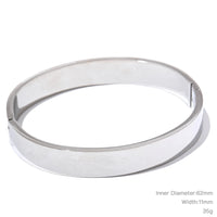 Steeletta Round Wide Textured Bracelet – Gold & Silver Stainless Steel