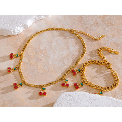 Cherry Glow Chain Set