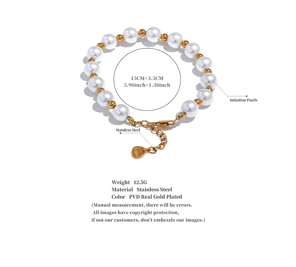 Hana Pearl Chain Bracelet