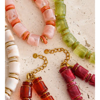 Autumn Aura Handmade Multi-Color Bead Statement Necklace