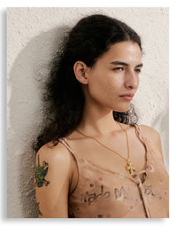 Celeste Cross Pearl Necklace