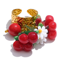 Fruity Trio Adjustable Ring