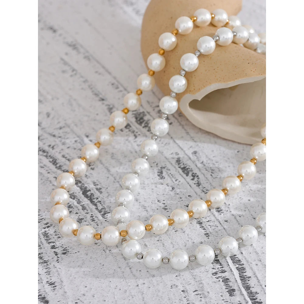 Liora Beaded Pearl Necklace