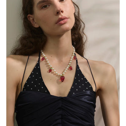 Strawberry Bead Charm Set