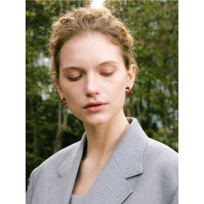 Cherry Charm Studs
