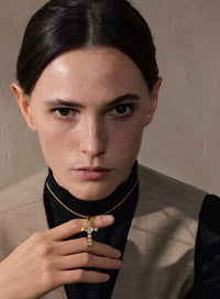 Aurora Cross Chain Bling Necklace