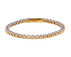 Aurora Ice 4mm CZ Chain Bracelet
