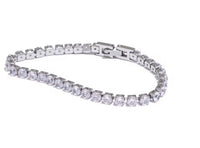 Aurora Ice 4mm CZ Chain Bracelet