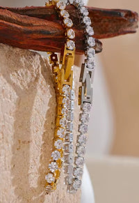 Aurora Ice 4mm CZ Chain Bracelet