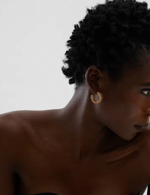 Aurora Ice AAA CZ Hoop Earrings