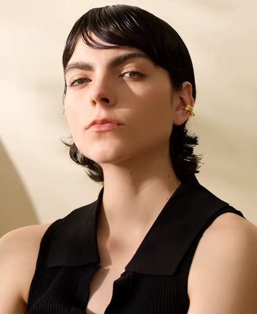 Aurora Ice Sterling Silver Clip-On Earrings