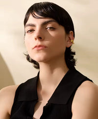 Aurora Ice Sterling Silver Clip-On Earrings