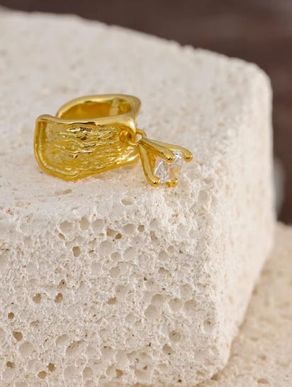 Aurora Ice Sterling Silver Clip-On Earrings